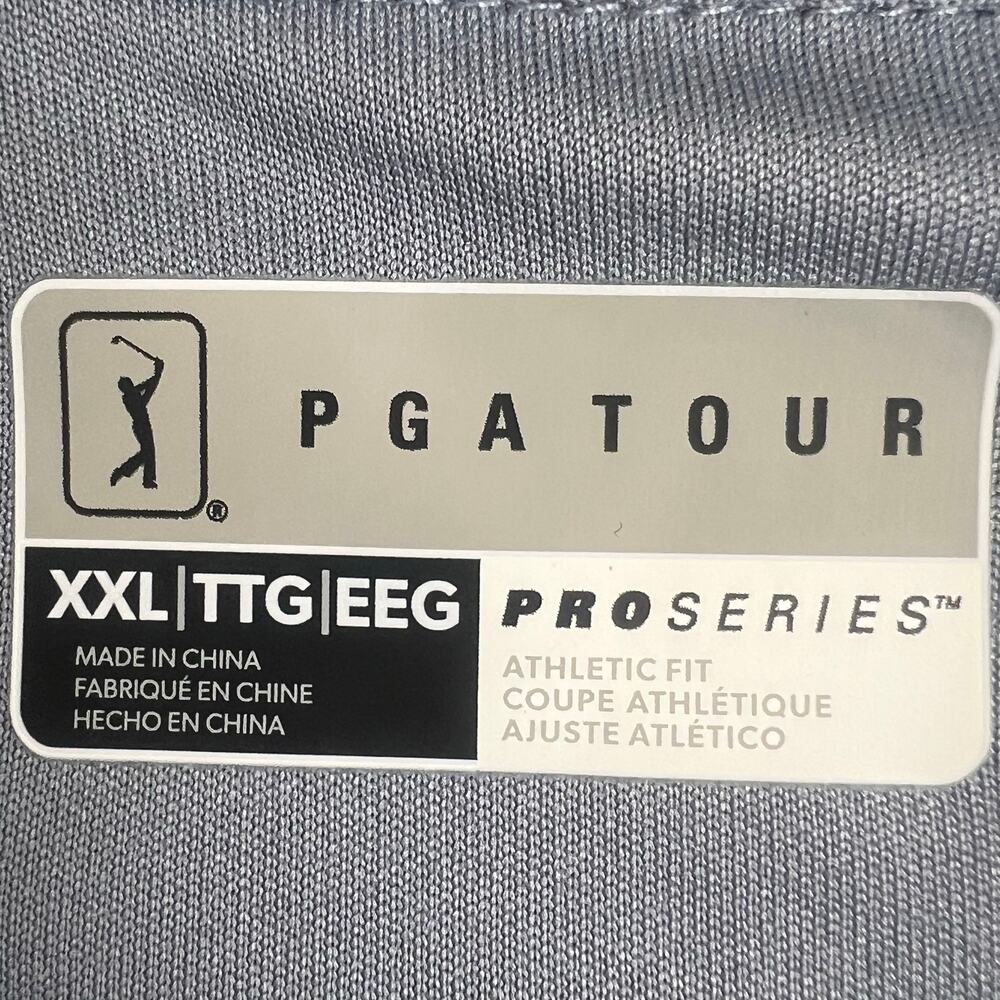 2 PGA Tour Polo shirts men’s XXL 1-Pro Series athletic fit coupe 1-PGA tour - Picture 8 of 10